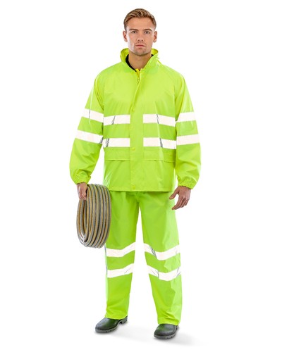High vis waterproof suit - high,